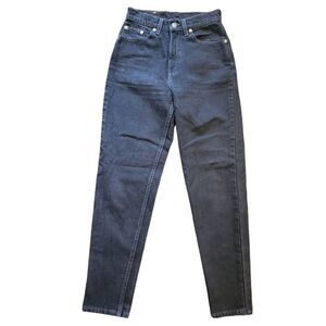 Levi's Jeans Women's 2 Black Vintage 1997 Slim Fit Tapered Leg High Rise